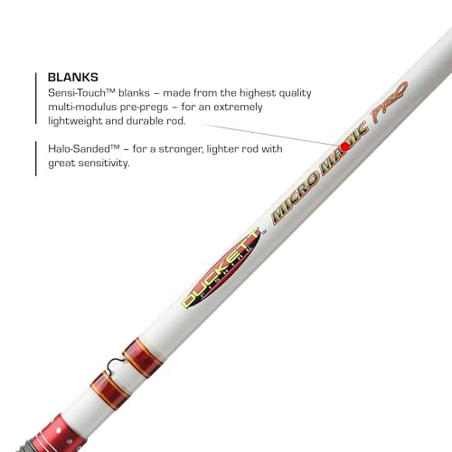 Duckett Fishing Micro Magic Pro Casting, Spinning & Crankin' Rods, Durable, Sensitive and Balanced Multi-Modulus Sensi-Touch Blanks - size: 7' Medium Fast Casting