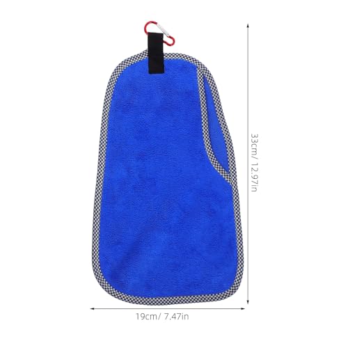 Luxshiny 2pcs Quick-Dry Fishing Towels with Clips Microfiber Outdoor Rod Towels for Hand Drying and Rod Cleaning for Camping Fitness and Boating Use