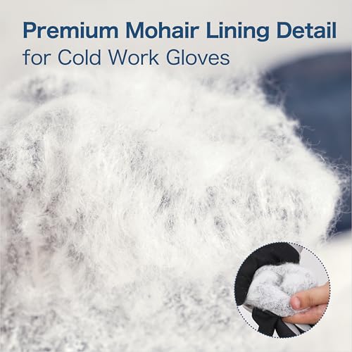 Waterproof Weatherproof Winter Work Gloves, Gray, Ideal for Gardening & Outdoor Tasks - size: Large