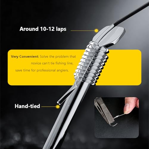 AMHDV Pre Tied Fishing Hooks on Line, Small Fish Hook with Leaders (Pack of 20) - size: 12# (2.2-4.4lb)