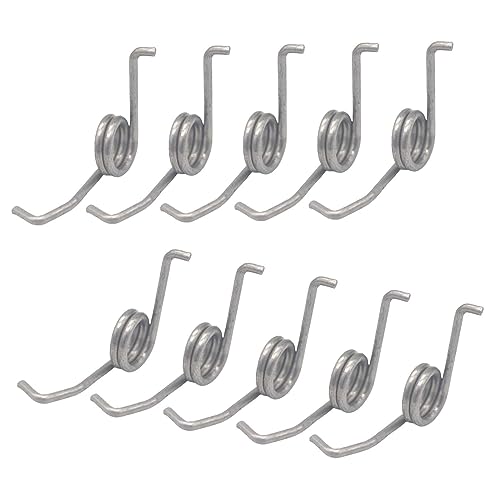 Fishing Rod Drop Wheel Spring Repair Tool Accessory Modified Tool Multi Use Bail Spring Tiny al Spring Spare Parts for Daiwa - color: 10 Pieces 304