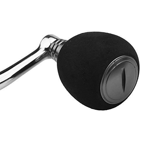 Fishing Reel Handle Replacement, Metal Power Handle with EVA Knob for 4000 5000 6000 Series Spinning Reels, Red Rocker Arm Grip