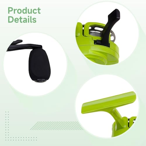 Aluminum Alloy 2.6 in (6.6 Cm) Reel Ice Fishing Inline, Plastic and Metal Construction, High Foot Seat Design, Anti-Slip Handle, 3+1 Bearing, 3.2:1 Gear Ratio, Green, Right-Handed