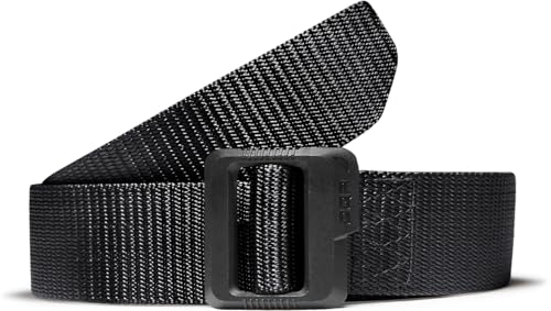 CQR Tactical Belt, Military Style Heavy Duty Belt, Webbing EDC Quick-Release Buckle - color: 2pack Dura Nylon Black/Khaki, size: Medium