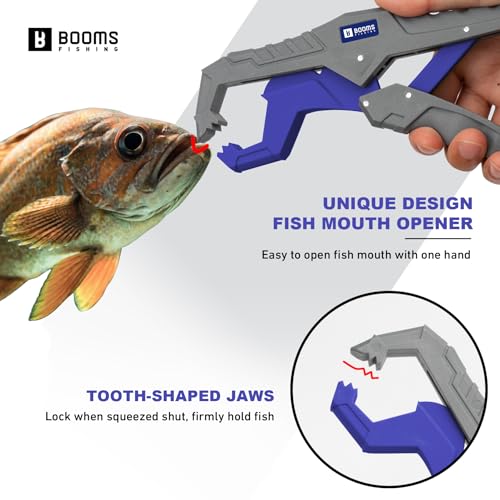 Booms Fishing Gear and Equiment: 9pcs Fishing Tool kit - 7" Fillet Knife, 9" Needle Nose Pliers, Digital Fish Scale with Gripper, Dehooker, Scissors, Towel, Retractor and 2 lanyard for Saltwater, XT05