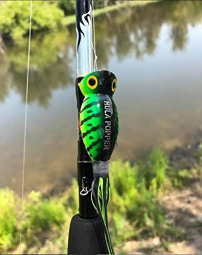 Arbogast Hula Popper Topwater Fishing Lure, Perch, G750 (2 1/4 in, 5/8 oz)