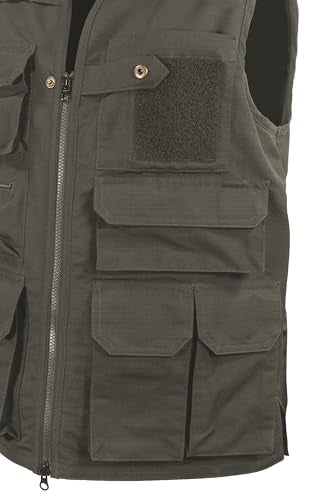 Edgetec Outdoor Utility Vest, Fishing, Hunting, Tactical Ripstop - color: Ranger, size: 4X-Large