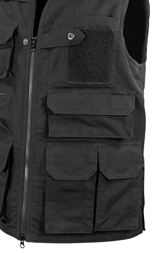 Edgetec Outdoor Utility Vest, Fishing, Hunting, Tactical Ripstop - color: Black, size: XX-Large