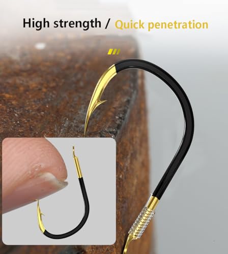 Dyxssm Small Fishing Hooks with Line, Pre Tied Tiny Fishing Hook on Nylon Line (Pack of 20) - size: 8# (4.4lb-8.8lb)