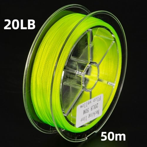20lb for Braided Fly Line Backing 50M 8-Strand Dacron Polyester Low Friction Trout Bass Freshwater Fishing Reel Spooling Line White - size: H