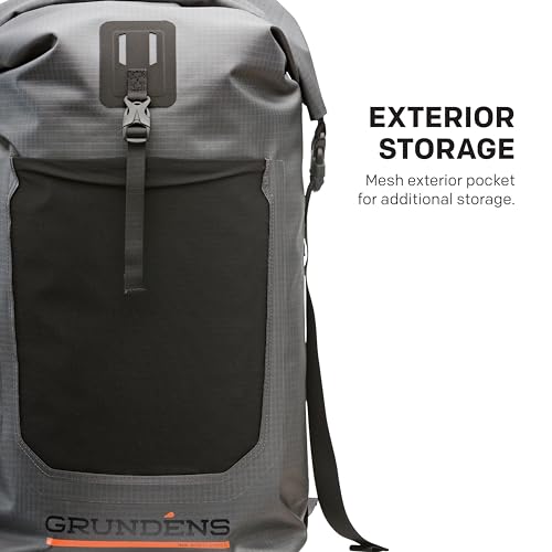Grundéns Bootlegger Roll Top Backpack | Waterproof, 30L, Black - color: Black