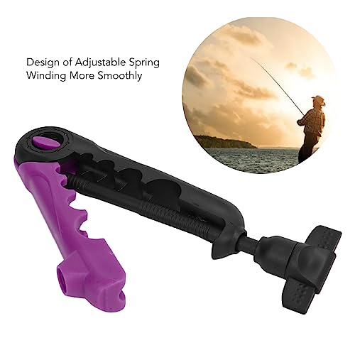 plplaaoo 2PCS Mini Line Spooler Portable Adjustable Fishing Line Spooler Fishing Line Winder Machine Mini Bobbin Reel Accessories - color: Black Violet
