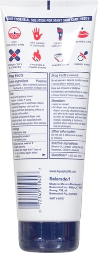 Aquaphor Healing Ointment Advanced Therapy Skin Protectant, Dry Skin Body Moisturizer, 7 Oz Tube