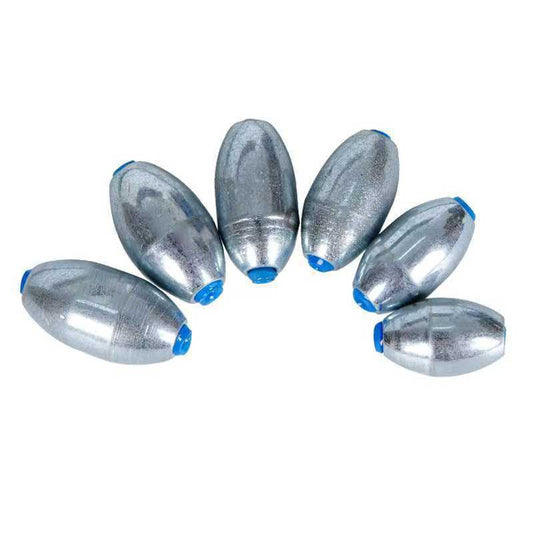 Alloy Steel Fishing Sinker Oval Drop Shot Bass Fishing Weight Casting Sinkers for Saltwater Freshwater - size: Size2-20Pcs-Alloy Sinker-4G