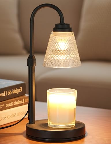 Candle Warmer Lamp with Timer Dimmer, Birthday Gifts for Mom Women Friend Sister, House Warming Gifts, Wax Melt Warmer, Office Apartment Dorm Room Home Decor