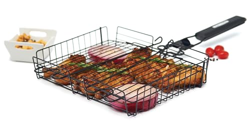 GrillPro 24876 Deluxe Non Stick Broiler Basket with Detachable Handle - style: Broiler Basket