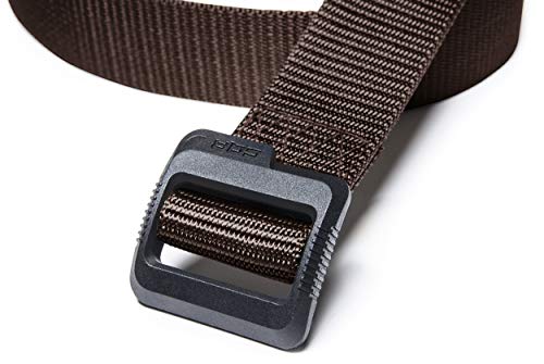 CQR Tactical Belt, Military Style Heavy Duty Belt, Webbing EDC Quick-Release Buckle - color: 2pack Dura Nylon Black/Brown, size: XX-Large