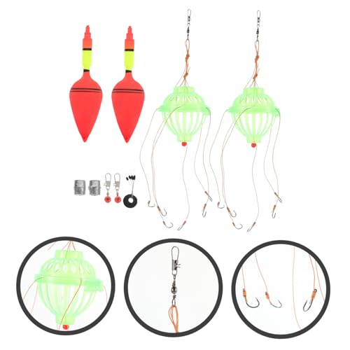 Happyyami 1Set Artificial Fishing Bait Combination Buoy Tackle Accessory for Bait Dissolving Durable Material for Fishing Enthusiasts