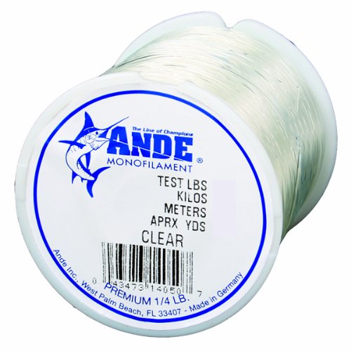 ANDE Monofilament Premium 30lb Test 1/4lb Spool 400yds,Green/Pink - size: 300lb - 33yd