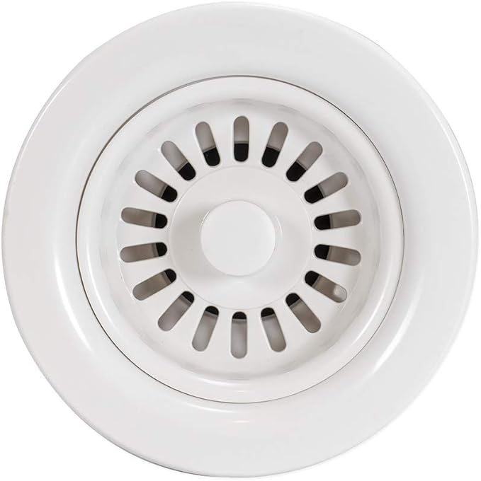 EZ-FLO 30006 Sink Strainer - Economy - Abs Body White