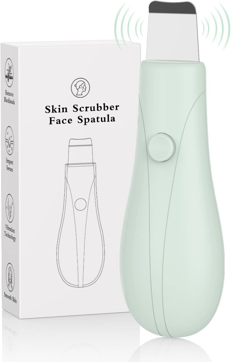 Blackhead Remover Tools, Black Head Remover for Face and Nose, Skin Scrubber Face Spatula Deep Pore Cleaner for Daily Skin Care, Skin Care Tools for Men and Women, Whitehead Removal (Green)