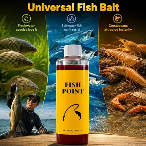 Red Worm Liquid Spray, Concentrated Fish Attractant Liquid Fast-Acting Red Worm Formula, Powerful Bait Attractant Scent Bait Fish Attractant Liquid, Enhances Scent & Improves Biteresponse