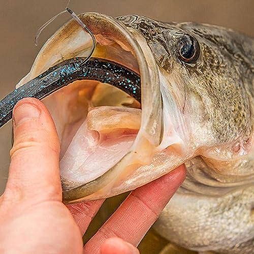 Weedless Wacky Rig Hooks Bass Fishing Hooks for Wacky Rigging Worm Lure - size: 1/0 25-Pack