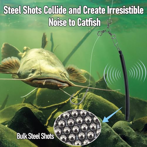 Dr.Fish 6 Pack Dragging Weights for Catfishing, Drifting Weight Freshwater Fishing Sinkers Bottom Search Slip Stick Trolling Catfish Tackle Gear - size: 5oz-6 Pack