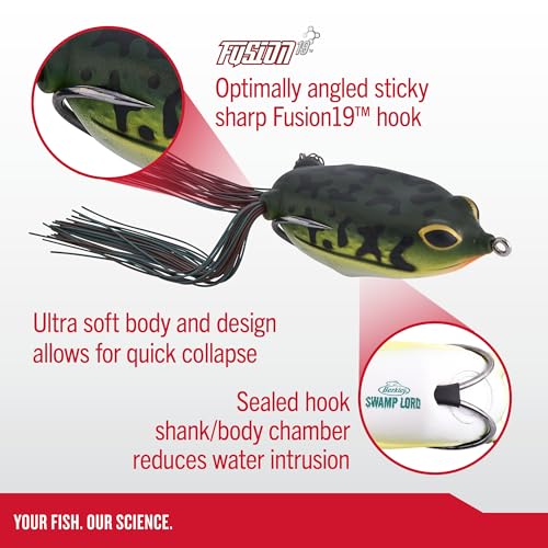 Berkley Swamp Lord Hollow Body Frog Fishing Bait - color: Copperhead, size: Standard