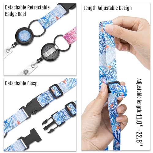 MNGARISTA Retractable Cruise Lanyard for Ship Cards, Waterproof Lanyards for Cruise Ship Cards with ID Holder, 2 Pack, Seaweed - color: Seaweed