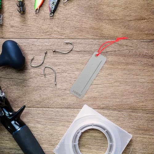Mini Fish Hook for Fishing Hooks and Knives Sharpener Tool with Diamond-plated Iron Roller Sharpening Stone, Lightweight and Multifunctional for Outdoor Activities and Camping