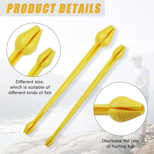 Plastic Fishing Hook Disgorger Snelled Fish Hook Remover Tool Portable Unhook Tool Fish Extractor Detacher Dehooker Fishing Gear Accessories - size: LARGE-4PCS SMALL-4PCS