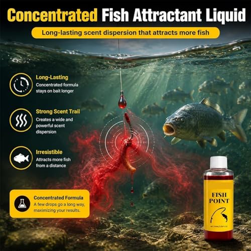 Red Worm Concentrated Fish Attractant Spray - Fast-Acting Freshwater Bait Additive, Enhances Scent & Improves Bite Response for Trout, Panfish - color: 200ml