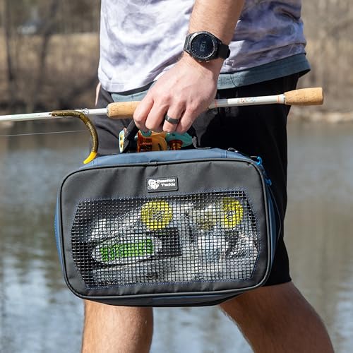 Reaction Tackle Deluxe Bait Binder, Water Resistant Soft Bait Storage System for Soft Plastics and Rigs with Zippered Sleeves, Mesh Bag - size: Mesh Bag