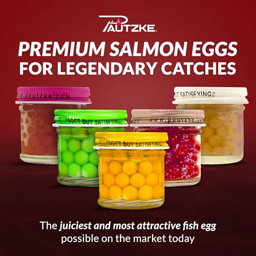 Pautzke Balls O' Fire Salmon Eggs Bait - Real Salmon Eggs for Trout Fishing, Soft Fish Eggs for Salmon Fishing, Can Be Used as Single Egg Salmon Bait or Salmon Egg Sacks - color: 3-Natural Deluxe