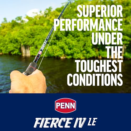 Penn Fierce IV Spinning Reel and Fishing Rod Combo - size: 5000 Size Reel - 7' - Medium Heavy - 1pc, style: Fierce IV Le