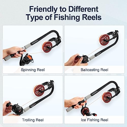 Piscifun Fishing Line Winder Spooler Machine Spinning Reel Spool Spooling Station System Automatic Spools Holder