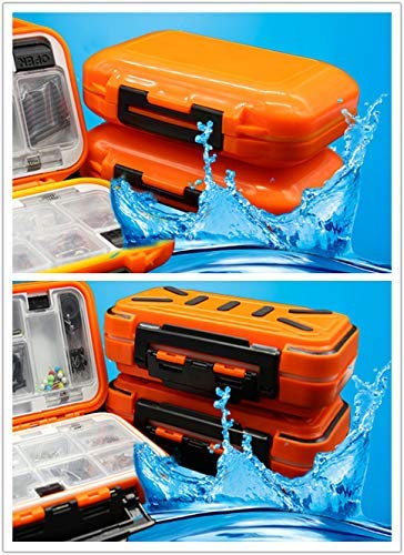 Waterproof Fishing Lure Box Spoon Hooks Baits Storage Tackle Box Containers for Casting Fishing Fly Fishing,Large/Medium/Small Lure Case - color: Gray-Large