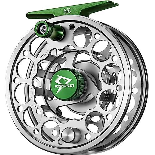 Piscifun Sword Fly Fishing Reel, CNC-Machined Aluminum Alloy Fly Reel - size: 3/4wt, style: Gunmetal-without Line