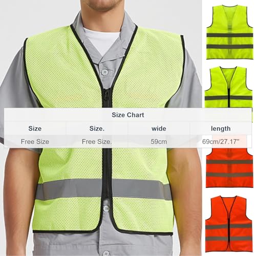 Fishing Vest - Work Vest for Men V Neck Zip Up Lightweight Breathable Sleeveless Utility Jackets Mesh Outwear Vests 2026 - color: 01# Green