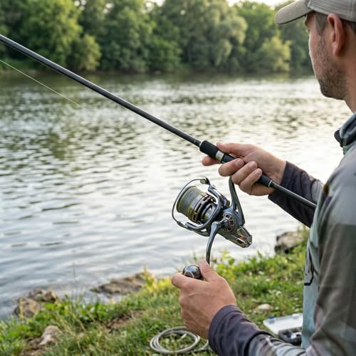 Fishing Spinning Reel, 10000/12000 Saltwater Spinning Reel, 45LBS Max Drag, CNC Aluminum Screw-in Handle & Spool, Oscillating Guide Rod System, Surf Fishing Reel for Beach & Boat Fishing - size: 12000