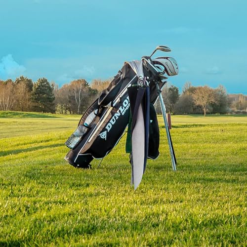 Livious 3 Pack Golf Towels,16" x 16" Portable Microfiber Fabric Waffle Pattern Golf Towel for Golf Bag with Carabiner Clip - color: Black/Gray/Blue