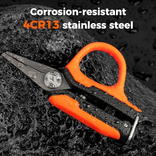 Fishing Line Cutter,Mini Fishing Scissors for Braided Line - style: Split Ring Fishing Line Cutter
