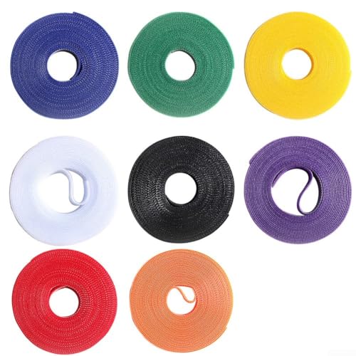 Fishing Rod Wrap Tie, Nylon & Band, Cuttable Binding Strap for Rod Storage Transport，Fishing Pole Fastener Strap, Reusable Securing Band, Adjustable Tie for Casting Fly Rods(5 Meter) - size: 5 Meter