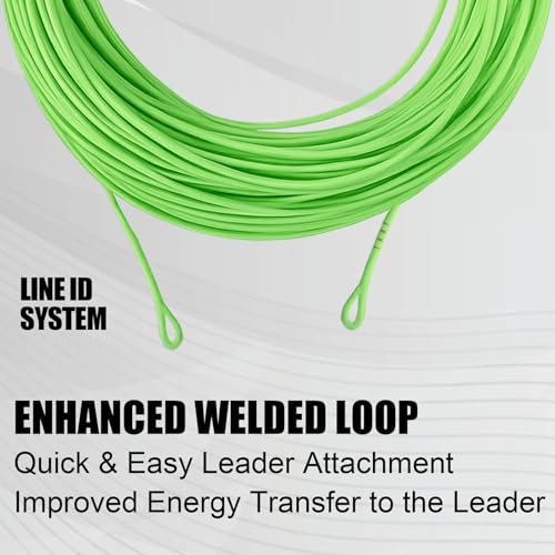 Aventik Trout Trout Boost Single Hand Spey Floating Fly Fishing Line Freshwater Fishing Smooth Accurate Casting Easy Roll Casting 100FT with Welded Loops - color: Green1 Trout Boost, size: 6F
