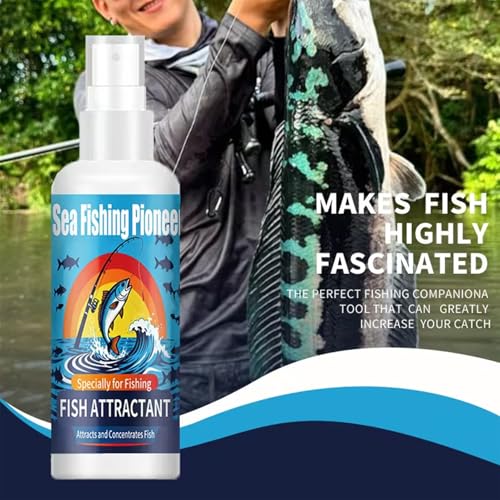 Fish Attractant Spray 100ML Concentrated Spray | Concentrated Fishing Bait for Pond Lake Seaside Water Trolling Outdoor Beginner Professional Lover