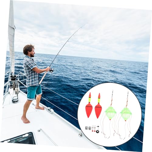 Happyyami 1Set Artificial Fishing Bait Combination Buoy Tackle Accessory for Bait Dissolving Durable Material for Fishing Enthusiasts