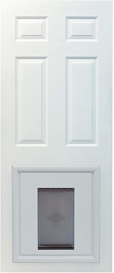 PetSafe Panel Pet Door Insert - Easy Installation - Dual Flap Design for Weather Protection - Paintable Frame for Custom Look