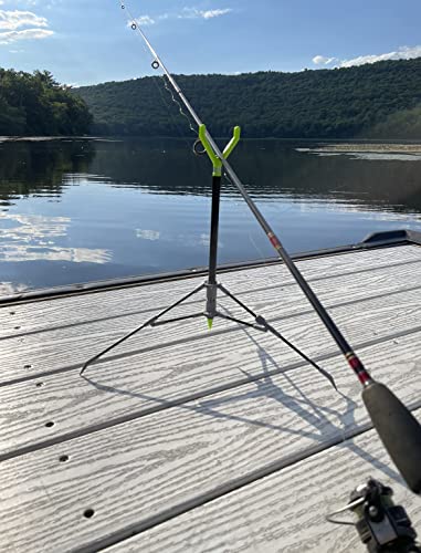 FISHIN' STIX All Terrain Combo - Includes 30" Rod Holder and All Terrain Stand Tripod - style: Black