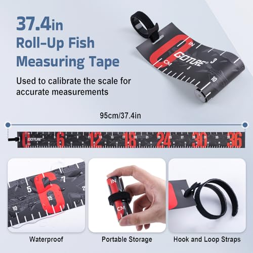 Goture Fishing Hanging Scale + Ruler + Bottle Opener, Mechanical Kitchen and Fish Fishing Scale, Multi-Purpose Portable Hand Held Dial Weight Scale with Tape Measure (50 Lbs / 22Kg) - color: Fishing Scale + Ruler + Bottle Opener